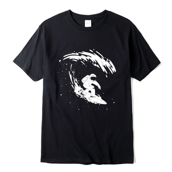

men tshirt short sleeve fun surfing astronaut print men tshirt casual o-neck loose t-shirt men tee shirts sport hooded sweatshirt hoodie