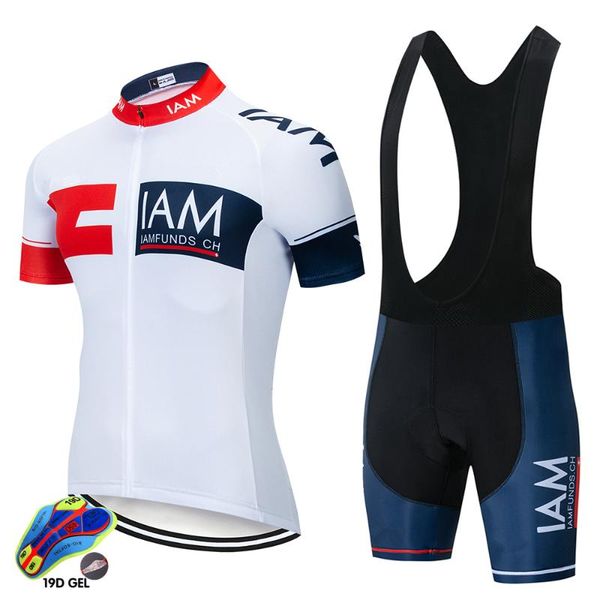 

2020 iam pro cycling jersey set mtb racing bike clothes summer mountain bicycle clothing cycling set wear, Black;blue