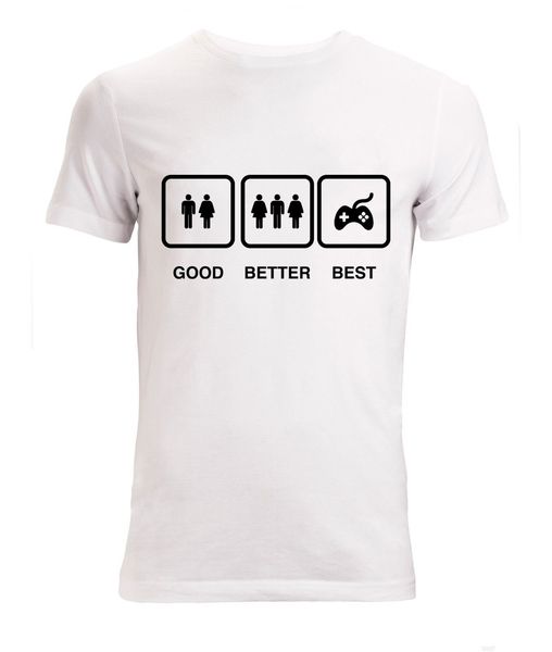

new summer fashion good better game controller style woman's available white sport hooded sweatshirt hoodie men t shirt