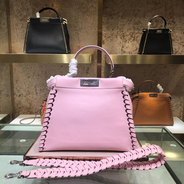 

wholesale design handbag33cm,calf leathe,white,pink 2colors for chosen, have many other designs on web,contact me for details