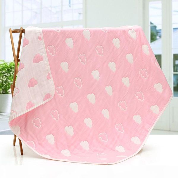 

cotton gauze blanket on the bed newborn baby blankets children kids sofa plaid super soft bed sheet newborn wraps