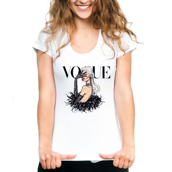 

fashion princess printed t shirt women harajuku graphic t-shirt funny cartoon tshirt aesthetic korean style female tees, White