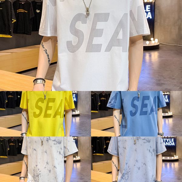 

2020 summer new short sleeve t-shirt men's youth casual t-shirt lower package lower package bottom pure cotton fashion trend 6yjck 6, Blue