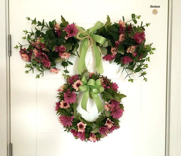 

decorative flowers & wreaths handmade door wreath artificial garland simulation trim ornaments garishness wedding background props party dec