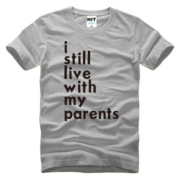 

живу с родителями письма printed мужские мужские тенниски тенниска 2018 новый с коротким рукавом рубашки tee camisetas hombre спорта толстов