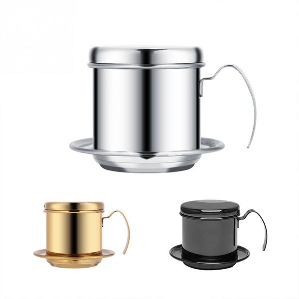

stainless steel cup vietnamese coffee drip filter maker infuser maker drip coffee filter pot filters tools