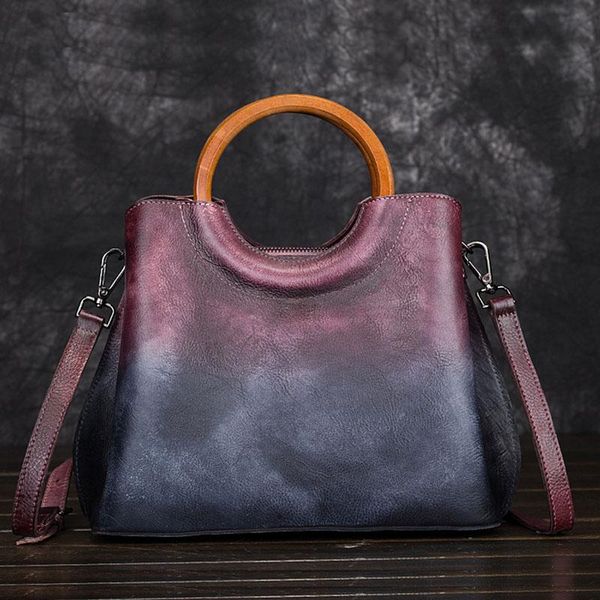 

bullcaptain женщины vintage креста тела tote ручки сумки сумки цвет кисти из натуральной кожи brands плеча посыльного сумки