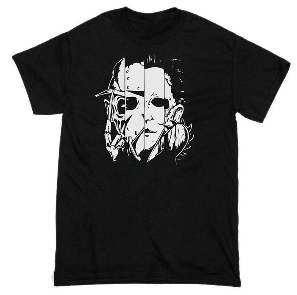

classic horror t-shirt jason krueger leather face michael myers loose size tee shirt sport hooded sweatshirt hoodie