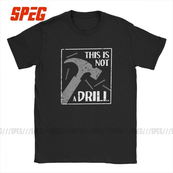 

men's this is not a drill awesome tees short sleeve dad joke handy construction plus size sport hooded sweatshirt hoodie men t shirt