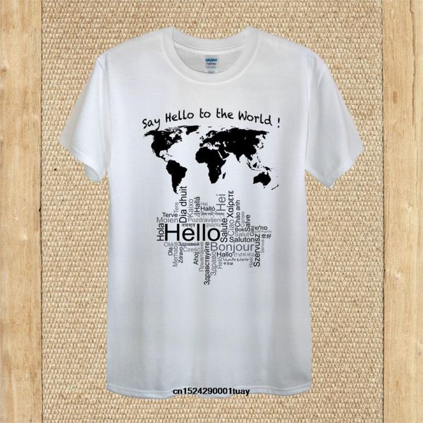 

fashion hello world language travel happy earth nation design men's cotton tee hoodie designers t shirts sweatshirt