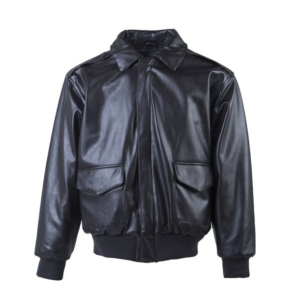 

leather military tactical male jacket baseball varsity college coat for men loose men's autumn thick motorcycle jacket, Black;brown