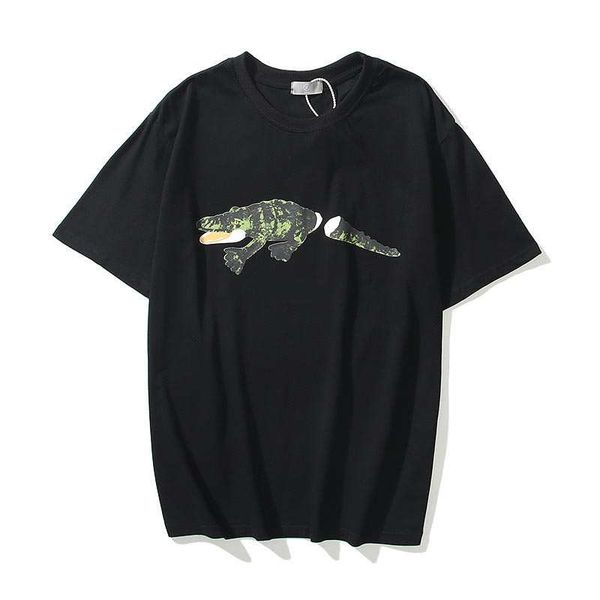 

the new summer mens leisure fashion t shirt printed pattern round neck mens designer t shirt ladies short sleeves, White;black