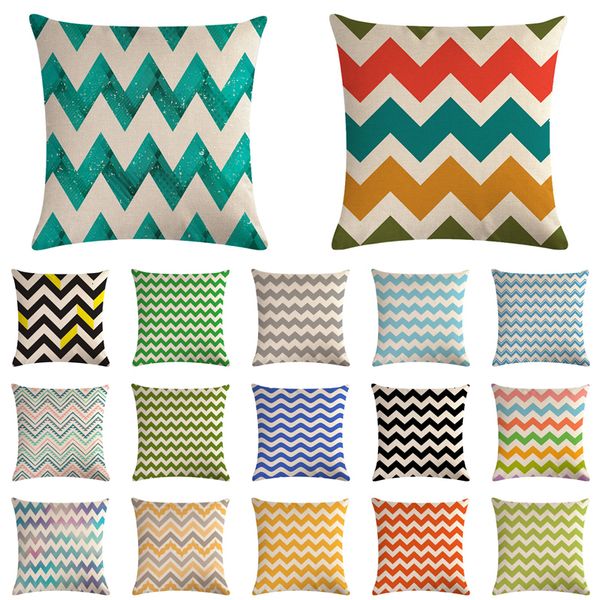 

geometric pop line sofa decorative cotton linen cushion cover pillowcase 45*45 throw pillow home decor pillowcover 40617