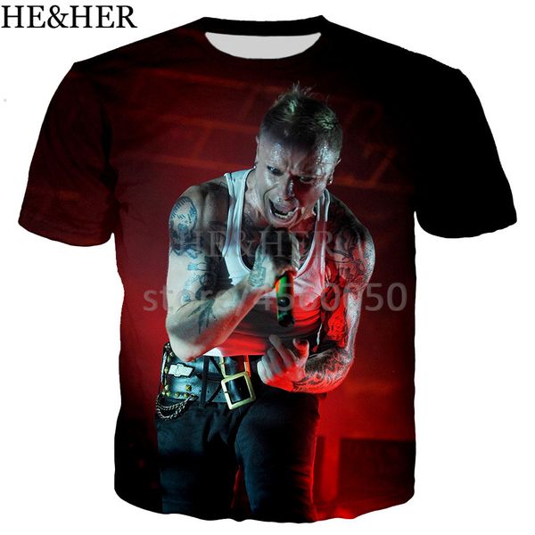 

singer keith flint men summer cool for 3d print shirts comics hentai kawaii men clothing