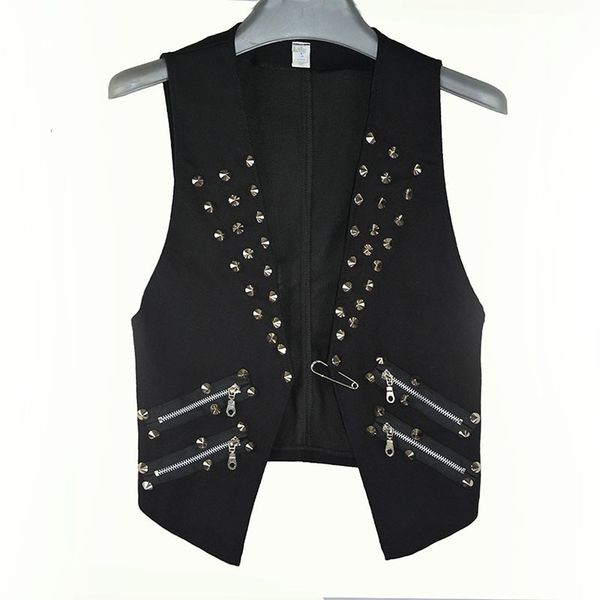 

2021 new rock roll nnrolo musical phase rebite thin black body slash vest executes male teen craze. rka3, Black;white