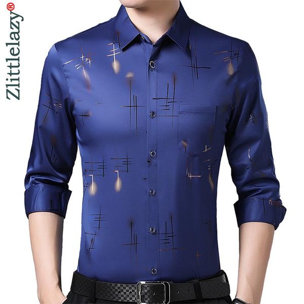 

2020 brand long sleeve men social shirt spring streetwear casual striped shirts dress mens slim regular fit clothes fashions 040, White;black