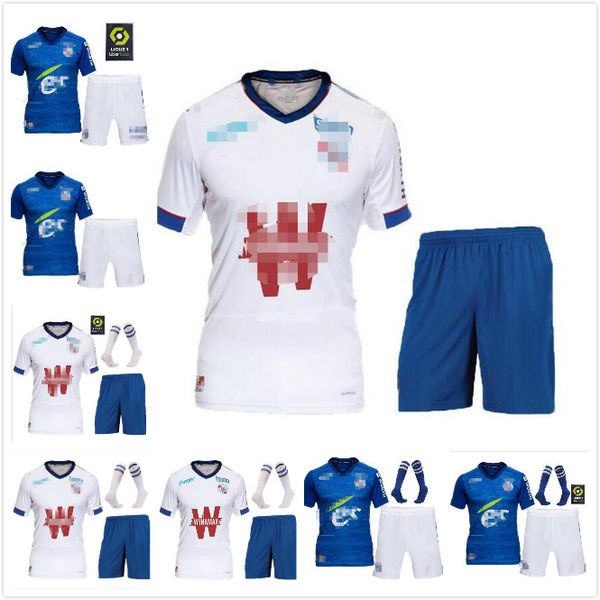 

20 21 maillot rc strasbourg alsace soccer jersey 2020 2021 football shirts djiku thomasson sock kits mothiba sissoko football jersey, Black;yellow