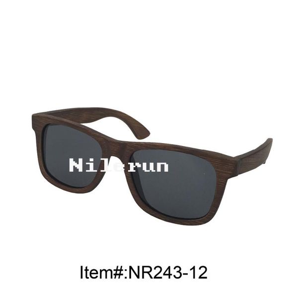 

brown bamboo brand dark classic sunglasses jnkrn, White;black