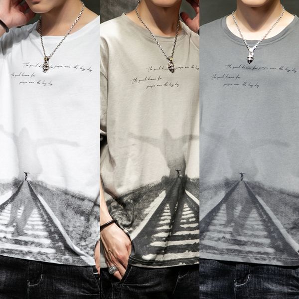 

men's long sleeve 2020 new autumn fashion t-shirt korean fashion casual handsome autumn clothes t-shirt for men kvdws, Blue