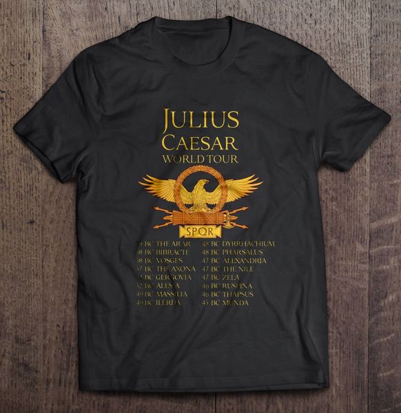 

men funny t shirt fashion tshirt julius caesar world tour women t-shirt sport hooded sweatshirt hoodie