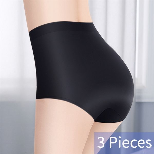 3 pçs / lote sem costura bunda alta cintura calcinha emagrecimento corpo barriga shaper lingerie feminino underwear controle de quadril controlo bum levantador cueca lj200822