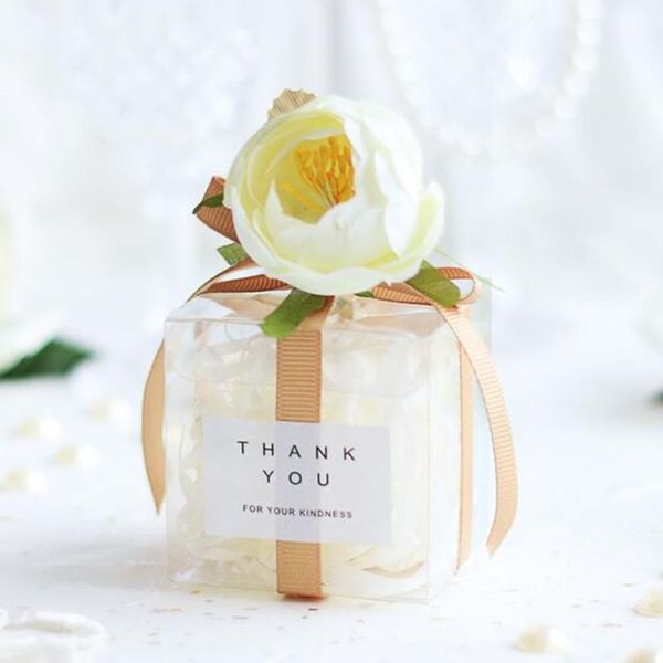 

gift wrap 6x6x6cm/6x6x10cm 10pcs diy beautiful pvc box cute size creative european transparent wedding romantic hand candy gift1