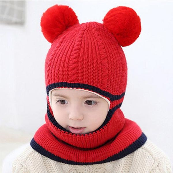 

knit crochet baby winter hat red baby cap toddler kids boys girl bonnet enfantfor 2-5-year-old boys and girls hats 10.10, Yellow
