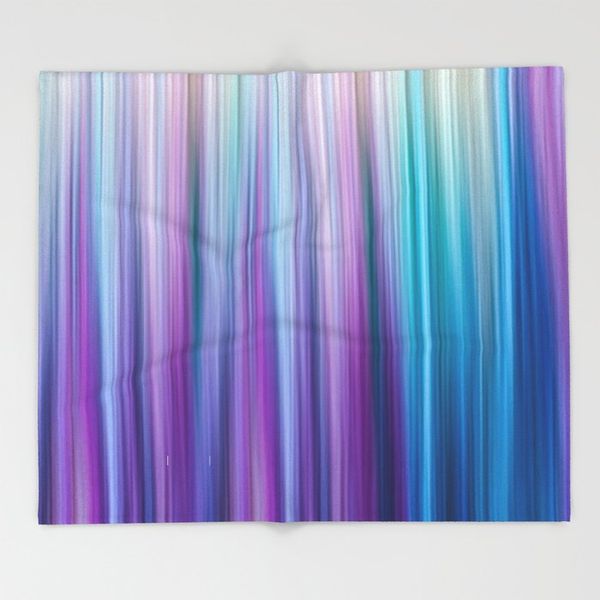 

аннотация ватки абстрактный дизайн фиолетовый teal градиентные полосы шаблон одеяло диван throw одеяло 125x200 руно кровать броски