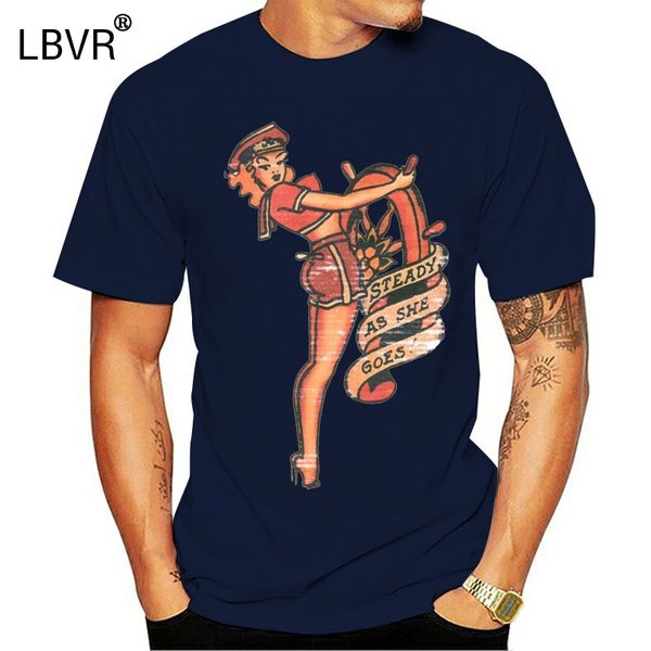 

sailor jerry tattoo steady as she goes slim fit navy 2xl newknitted comfortable fabric street style sport sweatshirt hoodie t shirt