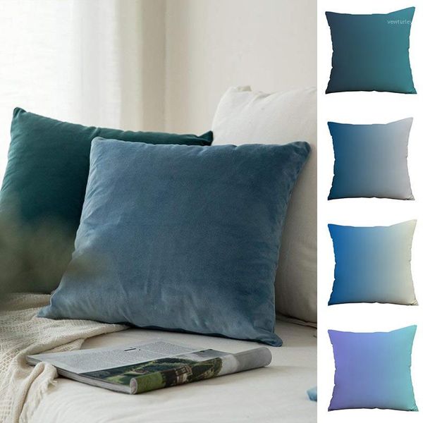 

cushion/decorative pillow super soft cushion cover gradient velvet 45x45 nordic decorative pillows for living room sofa housse de coussin1