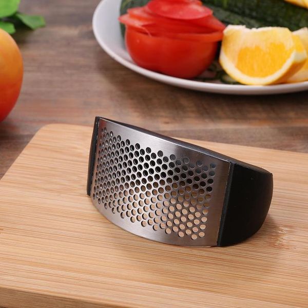 

stainless steel garlic presses manual garlic mincer chopping garlic rocker crusher squeezer fruit vegetable tools kitche bbyroz