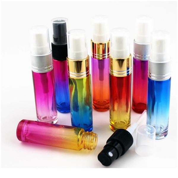 

1pc 10ml fine mist spray bottles perfume atomizer empty gradient thick glass aromatherapy sprayer travel refillab jllcxk