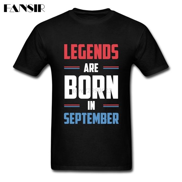 

men t-shirt cool short sleeve o neck tshirt men man's legends are born in september guys clothing sport hooded sweatshirt hoodie