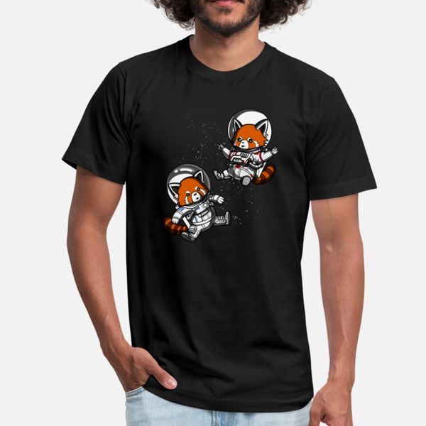 

красная панда медведь космический космос астронавта футболка комическая цифровая печать белый трексуит толстовка толстовки