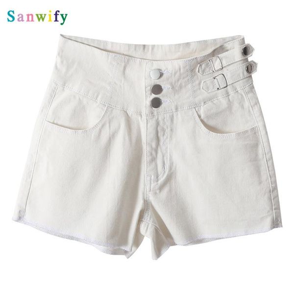 

super women denim shorts high waist short jean white black kg-620, Blue