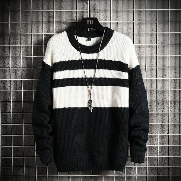 

2021 new men's blouses spring fall winter clothes black pull oversize -4xl 5xl pullovers style osus, White;black