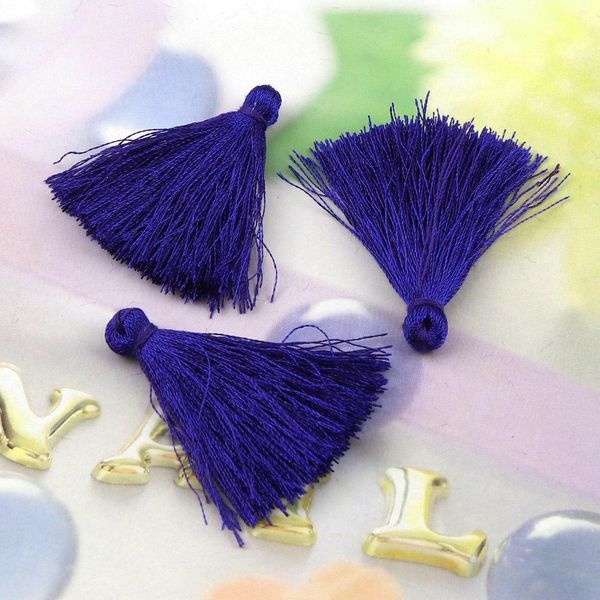 

30pc mixed color4cm cotton tassels charms pendant imitation silk satin tassels for earring findings jewelry making diy materials h bbyyml