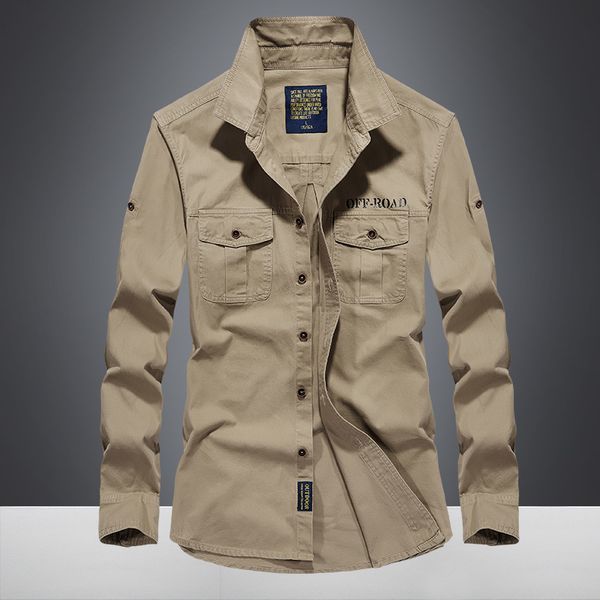 

2021 new estilo militar camisas casuais homens da camisa de nova chegada manga slida roupas l5x5, White;black