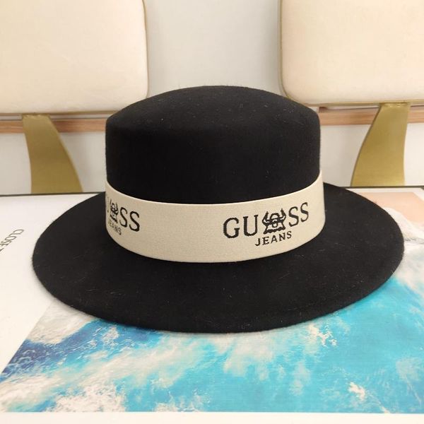 

2021 fashion versatile high end simple plaid solid color 100% australian imported wool flat hat for men and women, Blue;gray