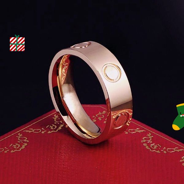 

designer for women's rings zirconia engagement ring titanium steel wedding ring jewelry gifts fashion accessories gift box, Silver
