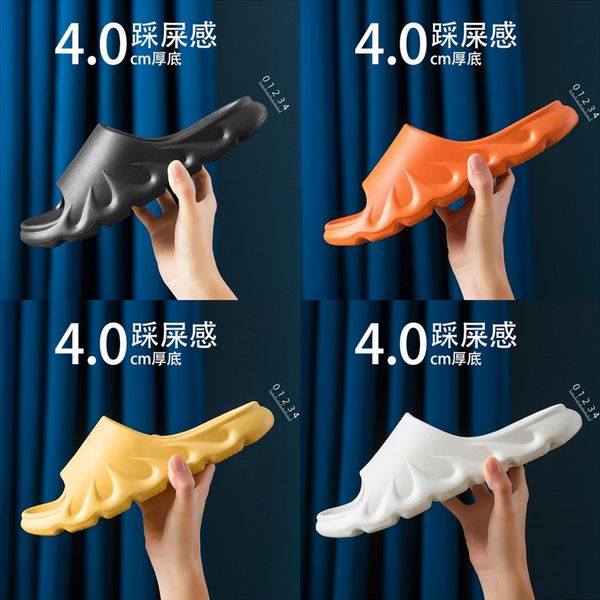 

tem new men summer sandals shoes slide women fashion wide flat soft winter non slip slipper cotton slippers sandals slipper flip flop, Black
