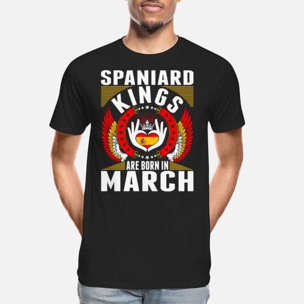 

spaniard kings are born in march t shirt cute breathable design tracksuit hoodie sweatshirt