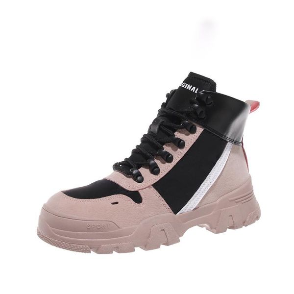 

martin boots net red female tide ins british wind autumn women's shoes 2020 new spring and autumn single boots wild single shoes, Black