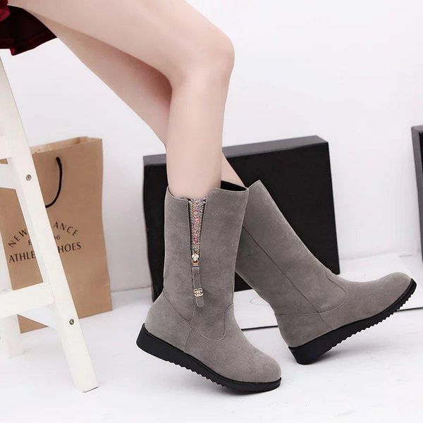 

women's boots autumn and winter new british style snow boots fashion sequins children's warm women's cotton shoes, Black