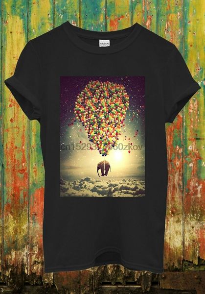 

balloon elephant sky animal cute girl cool fun men women t shirt 843 sport hooded sweatshirt hoodie