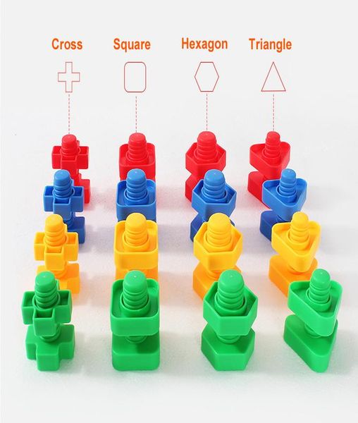 

11pcs образование обучение игрушки смешанная форма wise pretend головоломки смарт яйца пластиковые винты 3d головоломки обучение малышей реб