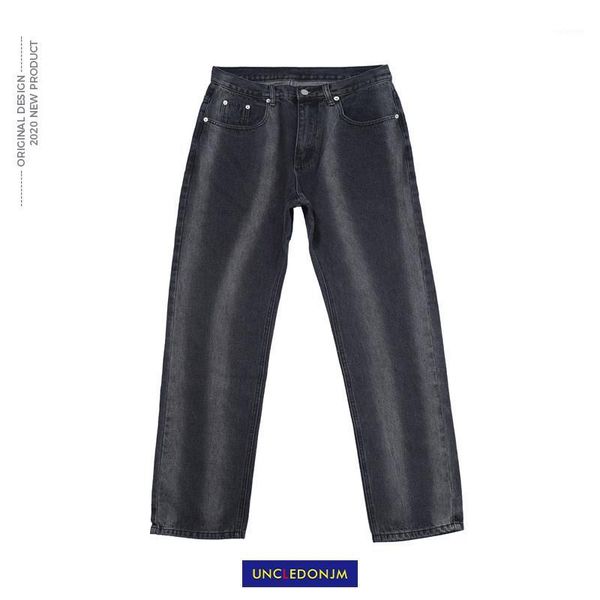 

uncledonjm washed retro jeans men's popular brand street hip-hop hiphop individualized casual men jeans rmb-20aw821, Blue