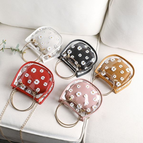 

2020 summer autumn new korean fashion fashion small daisy printed women's straddle summer autumn shoulder style jelly bag single should
