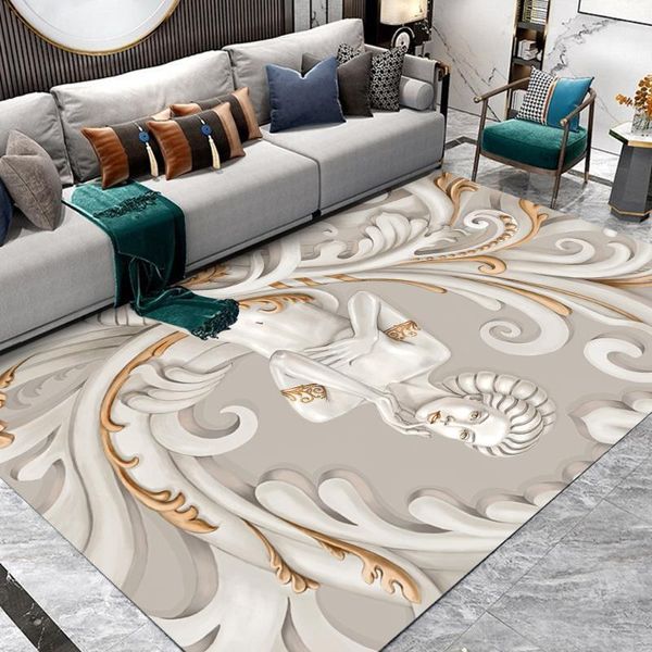 

european noble goddess carpet printed flannel area rug room floor printed carpet for living room bedroom home decorative crapet1