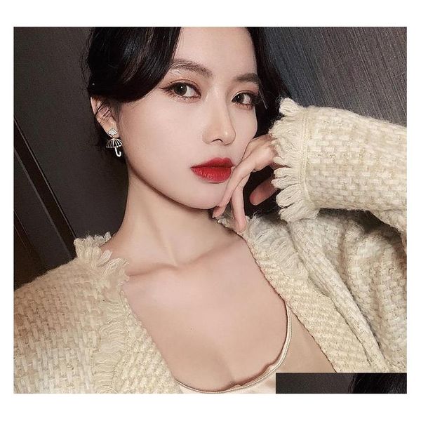 

s950 fashion jewelry s925 silver needle love umbrella earrings niche design da sqccvc beauty888